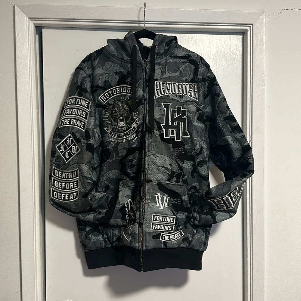 NEW no tag: HEADRUSH HOODIE super thick double layered  sweatshirt material